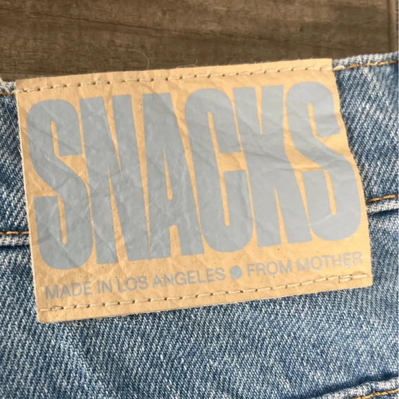 NEW Snacks by Mother High Waisted Twizzy Knee Shorts - Picture 11 of 11